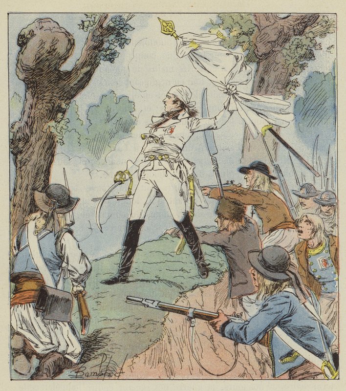 Charette jest prawdziwym bohaterem wojny Wandei autorstwa after Louis Charles Bombled