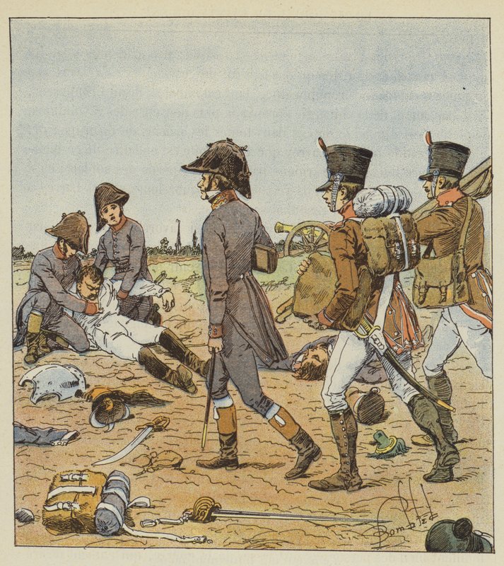 Chirurdzy wojskowi i pielęgniarki autorstwa after Louis Charles Bombled
