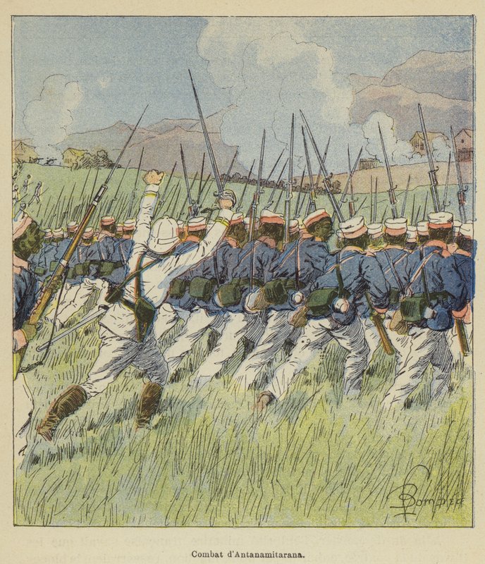 Walka dAntanamitarana autorstwa after Louis Charles Bombled