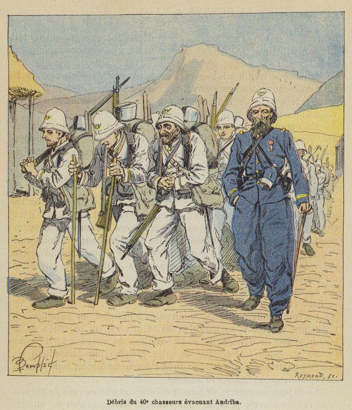Gruz 40. myśliwych ewakuacyjnych Andriba autorstwa after Louis Charles Bombled