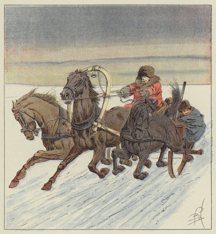 W trojce nad Bajkałem autorstwa after Louis Charles Bombled