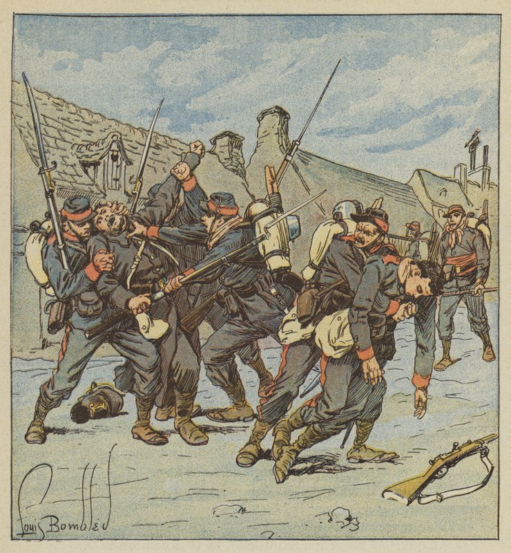 Odcinek de lenlevement de Faverolles autorstwa after Louis Charles Bombled