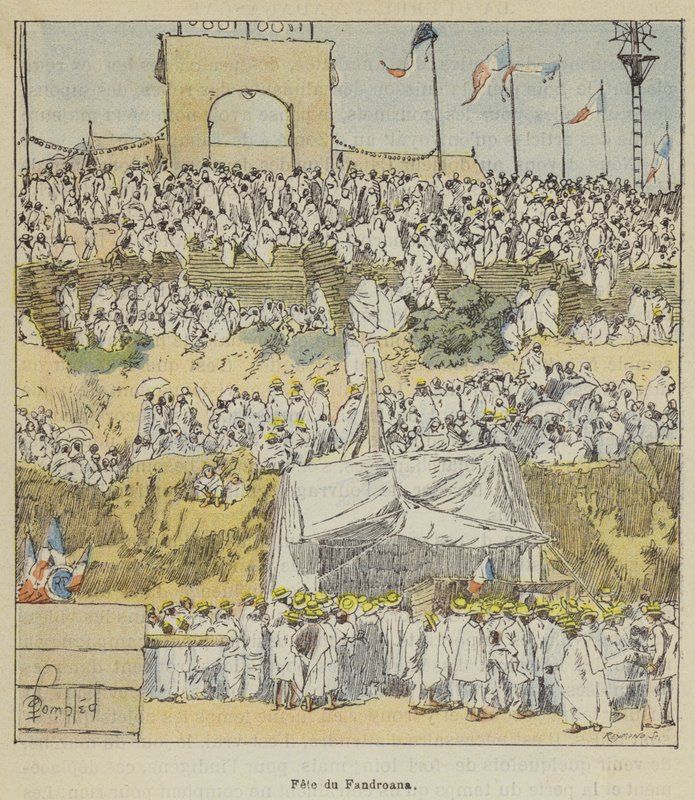 Fete du Fandroana autorstwa after Louis Charles Bombled