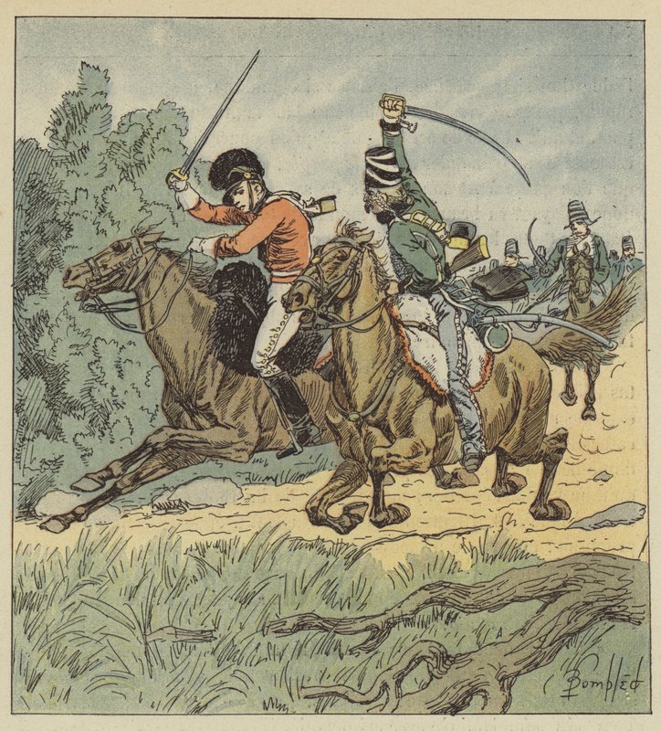 Był wielokrotnie bity z naszym we Flandrii, nosił ślady autorstwa after Louis Charles Bombled