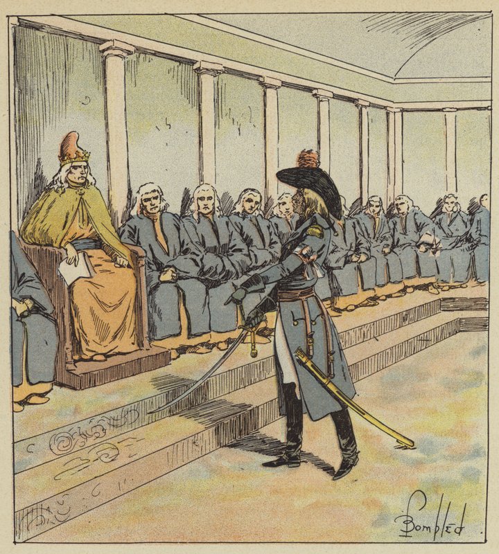 Junot grozi senatowi Wenecji autorstwa after Louis Charles Bombled