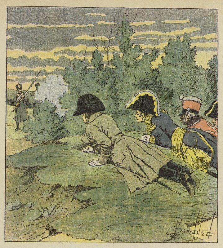 Lempereur sąd un grand niebezpieczeństwo a Iena autorstwa after Louis Charles Bombled