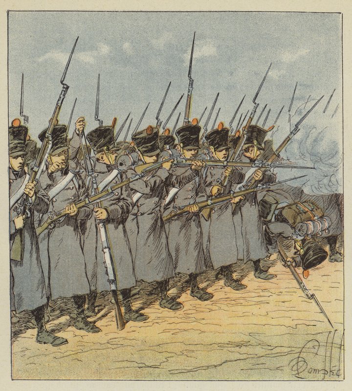 Dzielna młodość, którą dowodzi, nadrabia wszystko autorstwa after Louis Charles Bombled