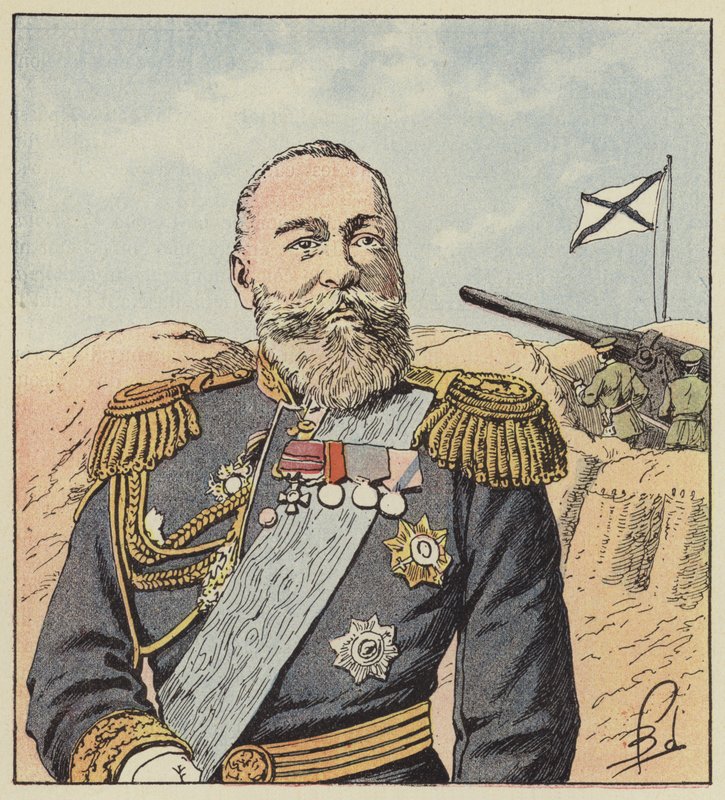 Admirał Aleksiejf, głównodowodzący w Port-Arthur autorstwa after Louis Charles Bombled
