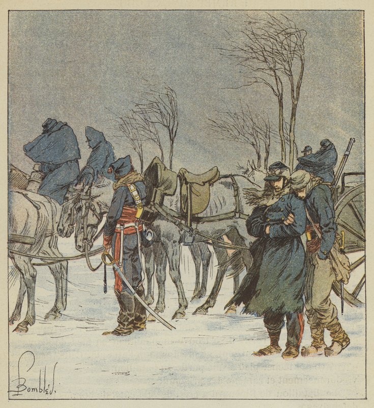 Artyleria 21 Korpusu autorstwa after Louis Charles Bombled