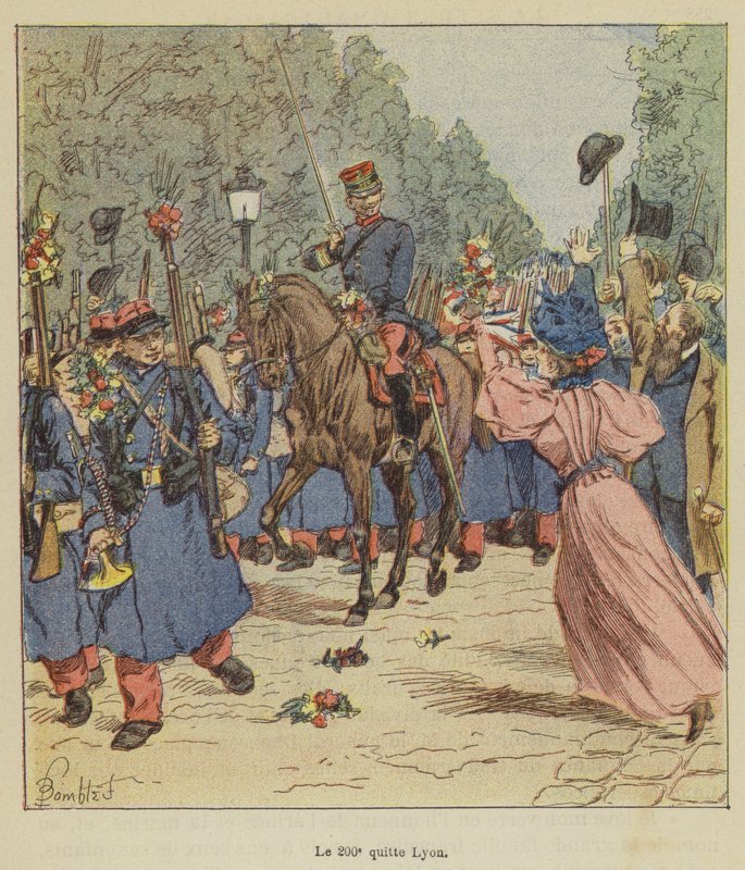 200. opuszcza Lyon autorstwa after Louis Charles Bombled