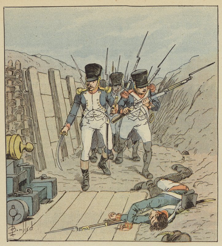 Kapitan de Chabure, szef tej słynnej kompanii itd. autorstwa after Louis Charles Bombled