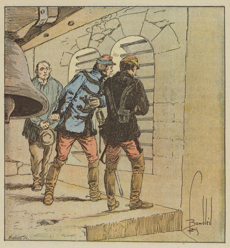Generał Chanzy w dzwonnicy Terminierów autorstwa after Louis Charles Bombled