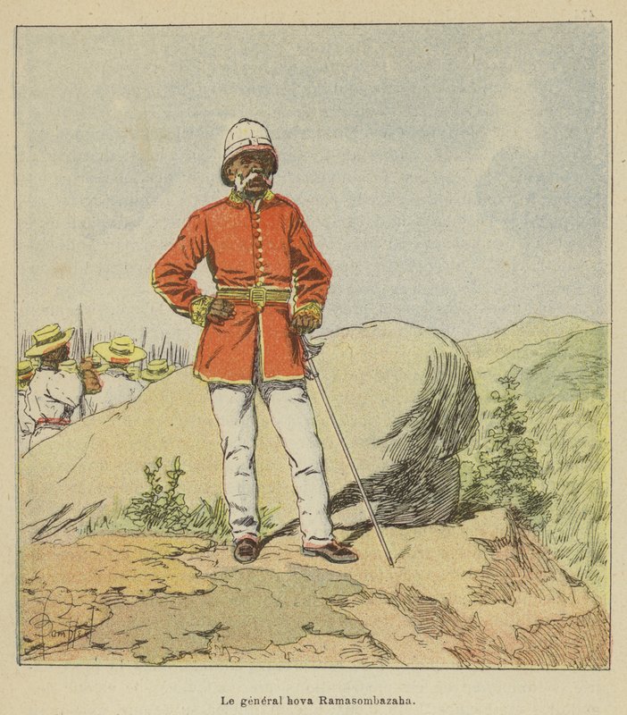 Generał Hova Ramasombazaha autorstwa after Louis Charles Bombled