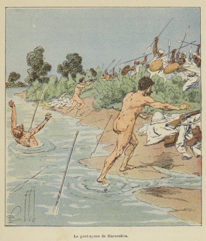 zasadzka Marosakoa autorstwa after Louis Charles Bombled