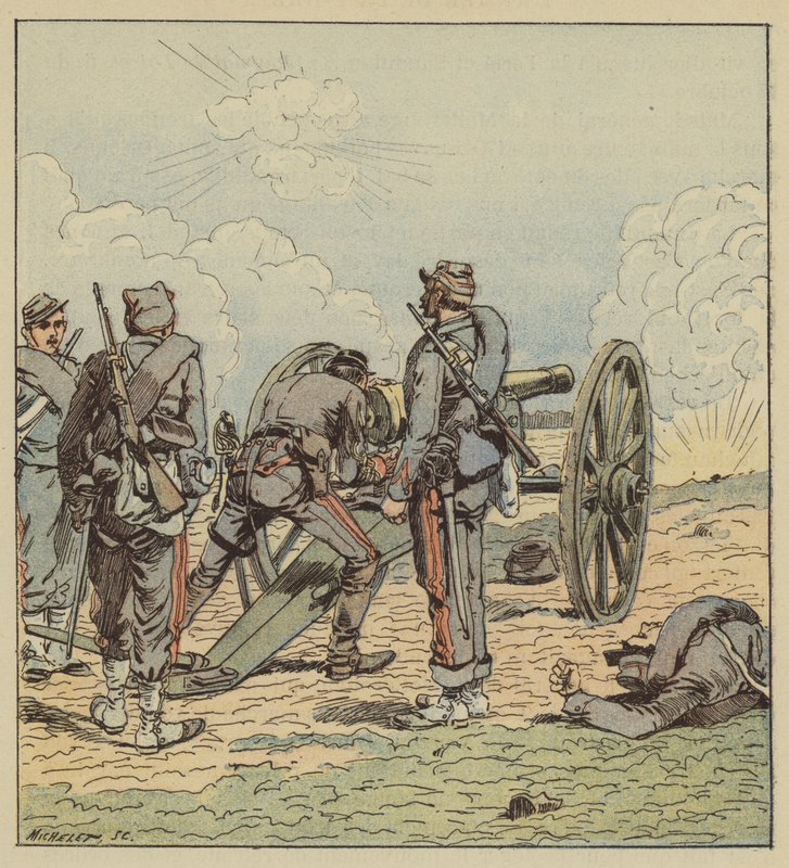 Porucznik Coffinieres de Nordeck sam wskazuje swoje figury autorstwa after Louis Charles Bombled