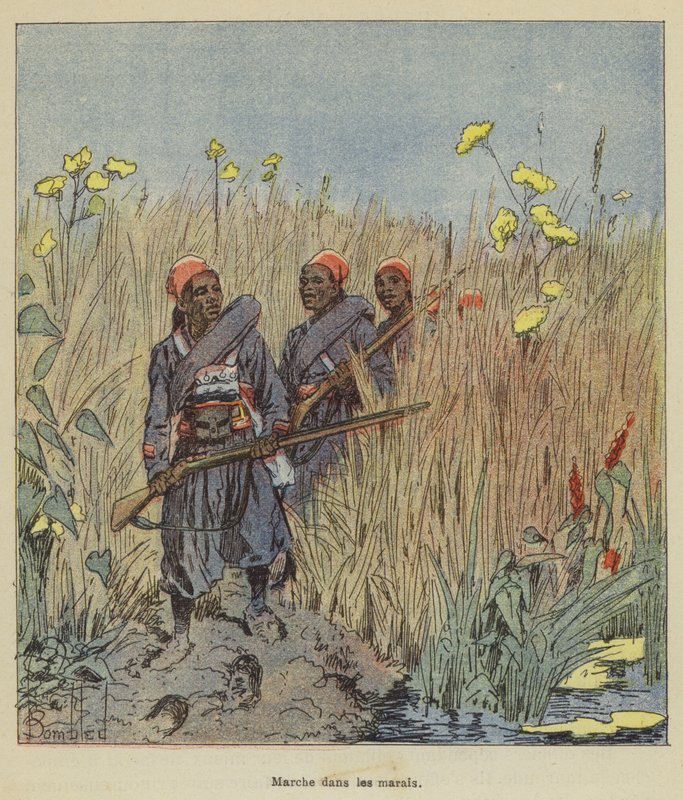 Spaceruj po bagnach autorstwa after Louis Charles Bombled