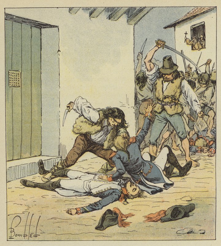 Masakra Francuzów w Weronie autorstwa after Louis Charles Bombled