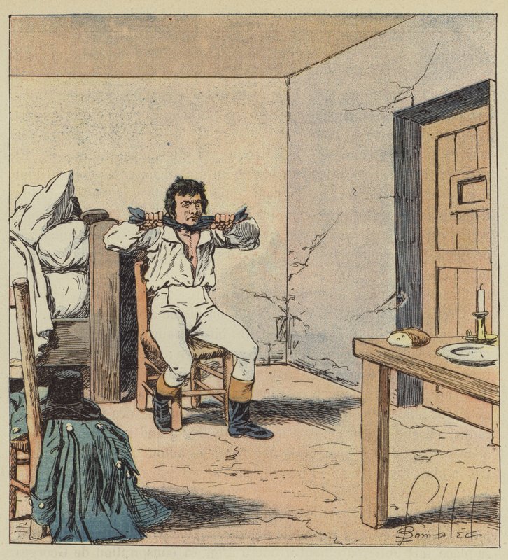 Mort de Pichegru autorstwa after Louis Charles Bombled