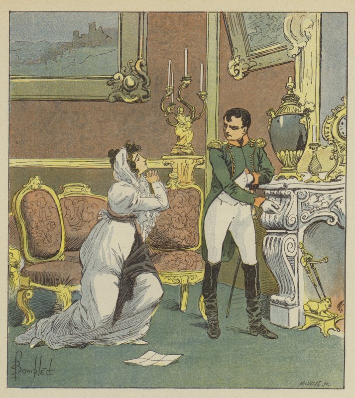 Napoleon i pani Hatzfeld autorstwa after Louis Charles Bombled