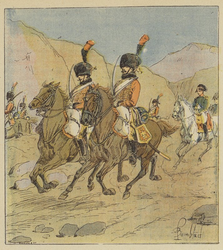Napoleon niespodziewanie opuszcza Hiszpanię autorstwa after Louis Charles Bombled