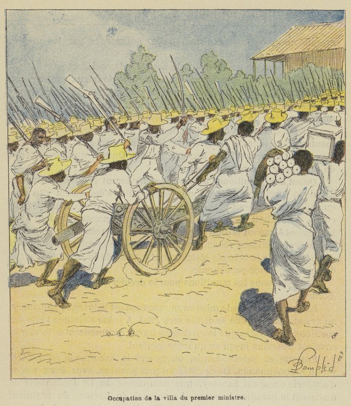 Zajęcie willi premiera autorstwa after Louis Charles Bombled