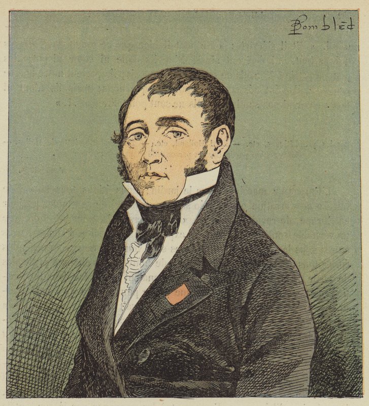 Portret Las-Cases autorstwa after Louis Charles Bombled