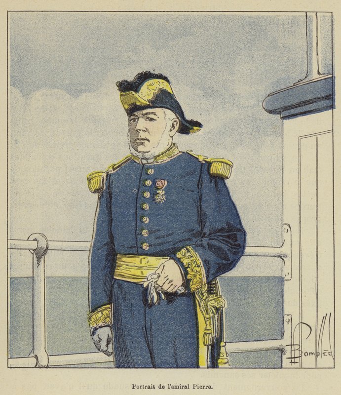 Portret admirała Pierre .a autorstwa after Louis Charles Bombled