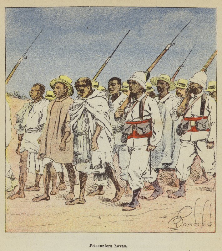 Więźniowie Hova autorstwa after Louis Charles Bombled