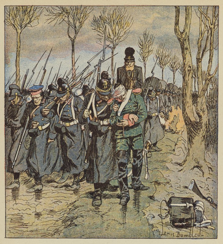 Odwrót Niemców autorstwa after Louis Charles Bombled
