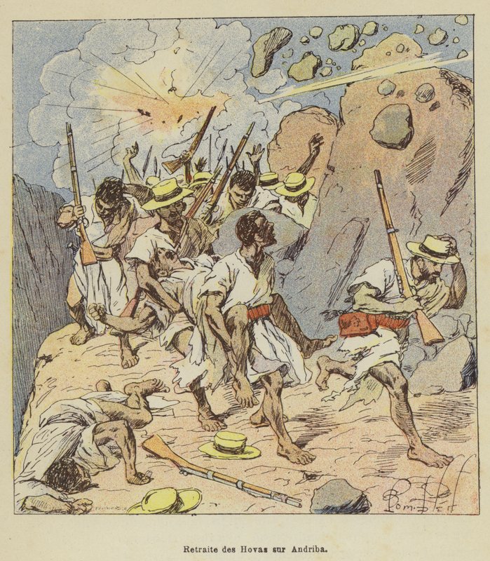 Rekolekcje Hovas na Andriba autorstwa after Louis Charles Bombled