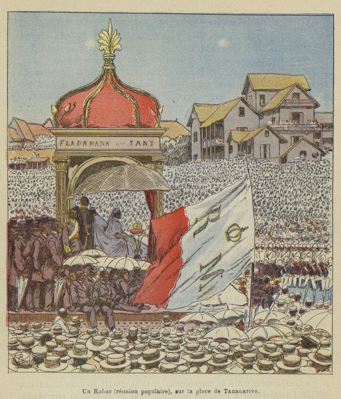 Kabar (spotkanie popularne), w miejscu Antananarywa autorstwa after Louis Charles Bombled