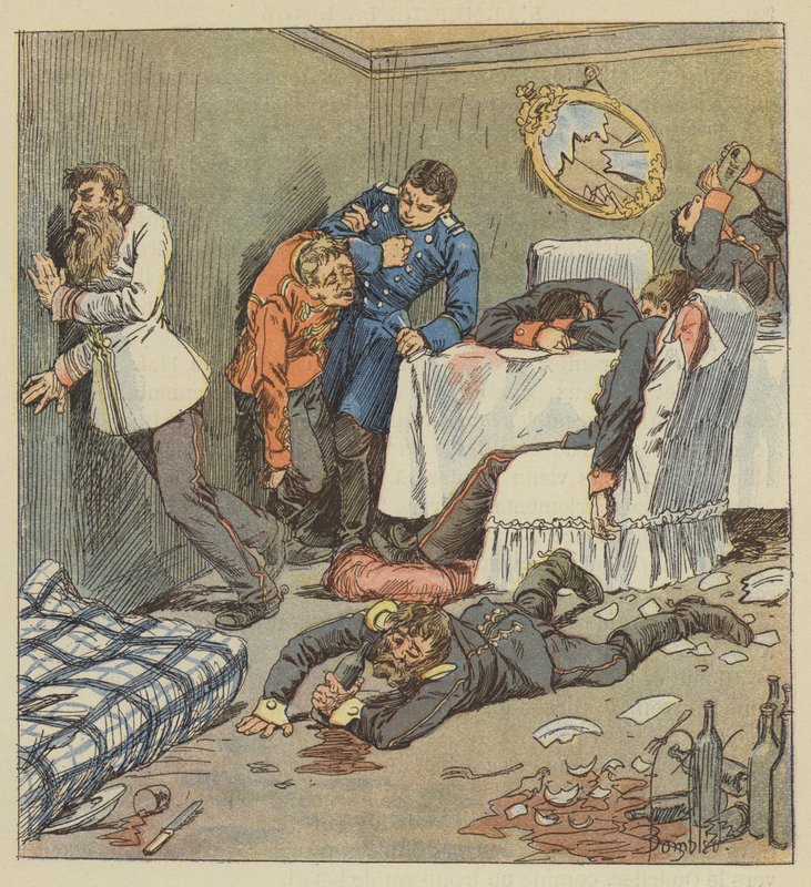 Zarezerwowany pokój w Hotel de France autorstwa after Louis Charles Bombled