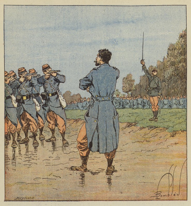 Egzekucja w 17 korpusie autorstwa after Louis Charles Bombled