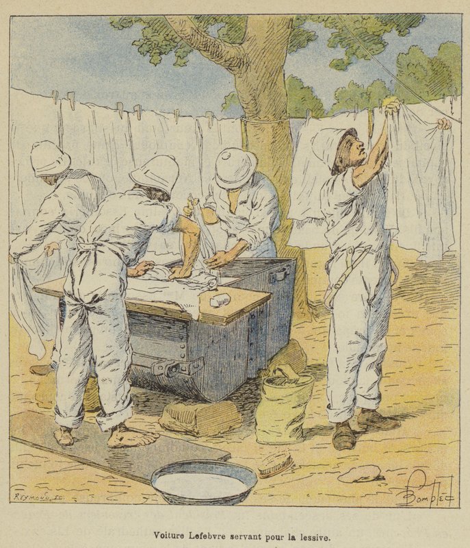 Samochód Lefebvre używany do prania autorstwa after Louis Charles Bombled