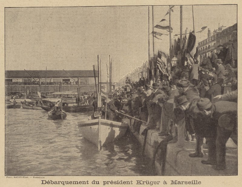 Prezydent Kruger z Transwalu przybywa do Marsylii autorstwa after Nadar