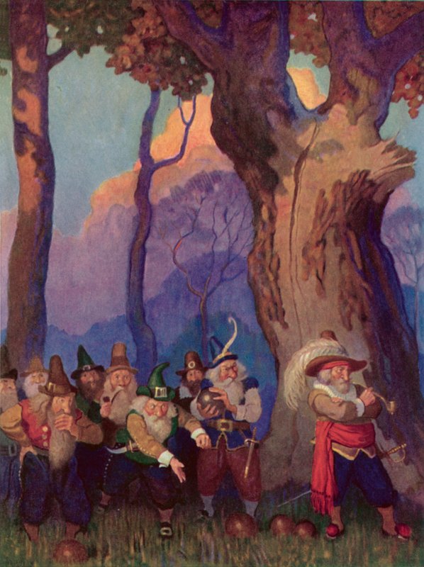 Ilustracja do Rip Van Winkle autorstwa after Newell Convers Wyeth