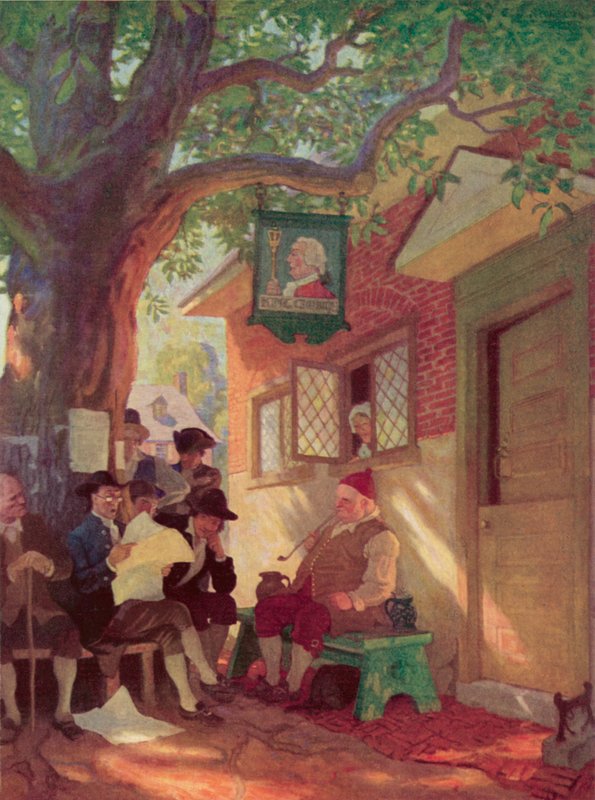 Ilustracja do Rip Van Winkle autorstwa after Newell Convers Wyeth