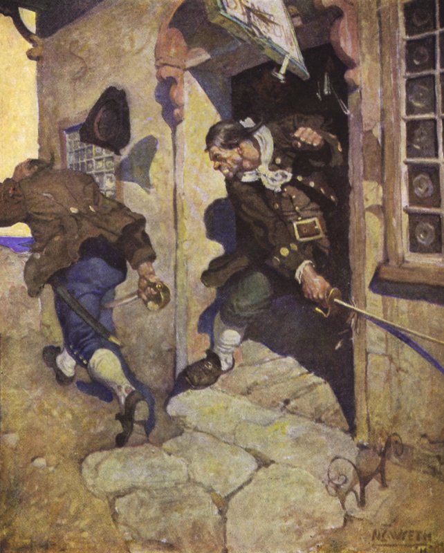 Ilustracja do Wyspy Skarbów autorstwa after Newell Convers Wyeth