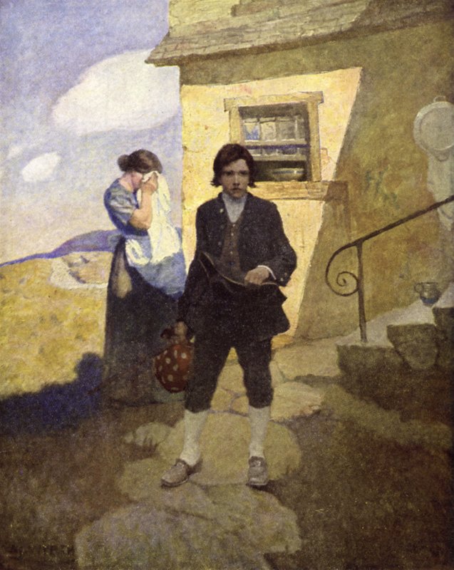 Ilustracja do Wyspy Skarbów autorstwa after Newell Convers Wyeth