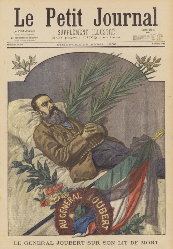 Generał burski Piet Joubert na łożu śmierci, Pretoria, Republika Południowej Afryki autorstwa after Oswaldo Tofani