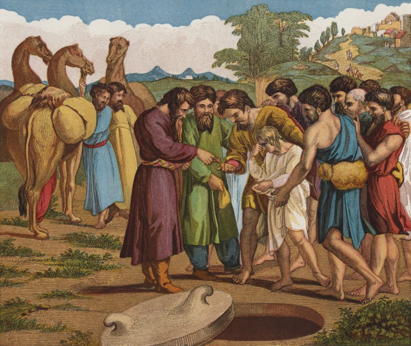 Józef sprzedany przez swoich Braci autorstwa after Raphael
