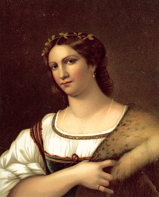 La Fornarina (chromolitho) autorstwa after Raphael