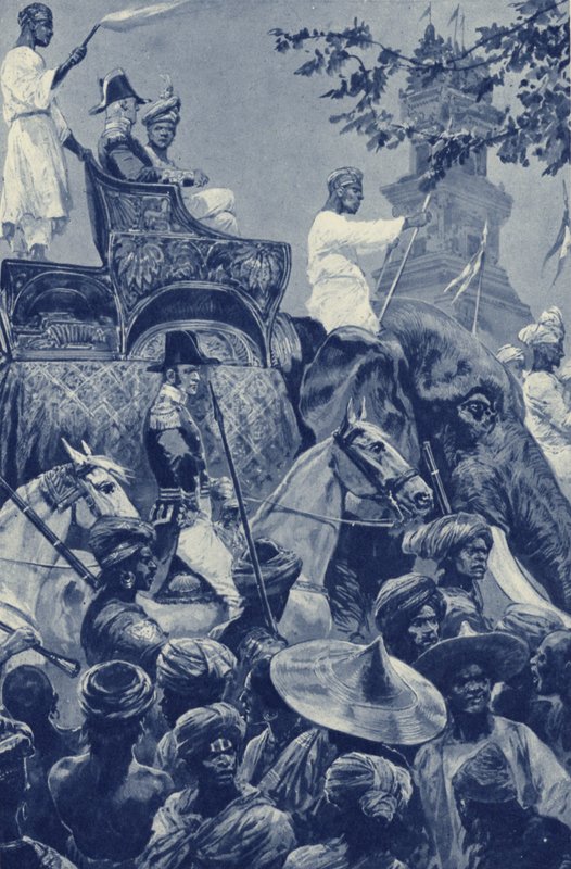 Singapur, Brytyjczycy wkraczają do miasta, oddane przez sułtana Johore w 1824 za pewną sumę pieniędzy autorstwa after Richard Caton II Woodville