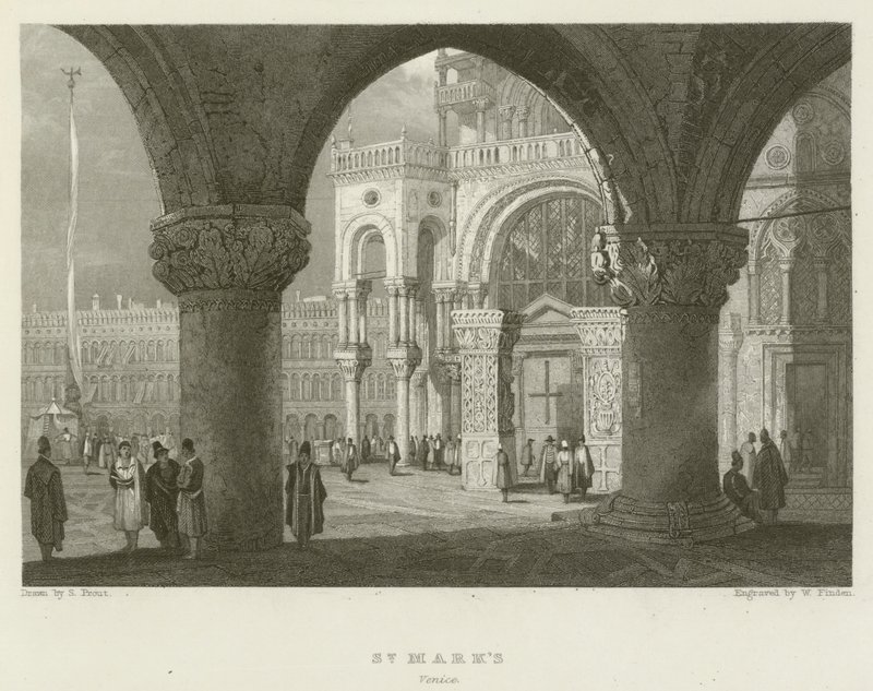 St Marks, Wenecja autorstwa Samuel (after) Prout