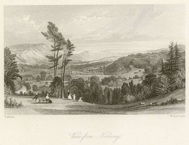 Widok z Norbury autorstwa after Thomas Allom