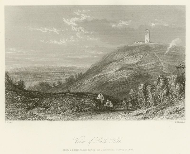 Widok na Leith Hill autorstwa after Thomas Allom