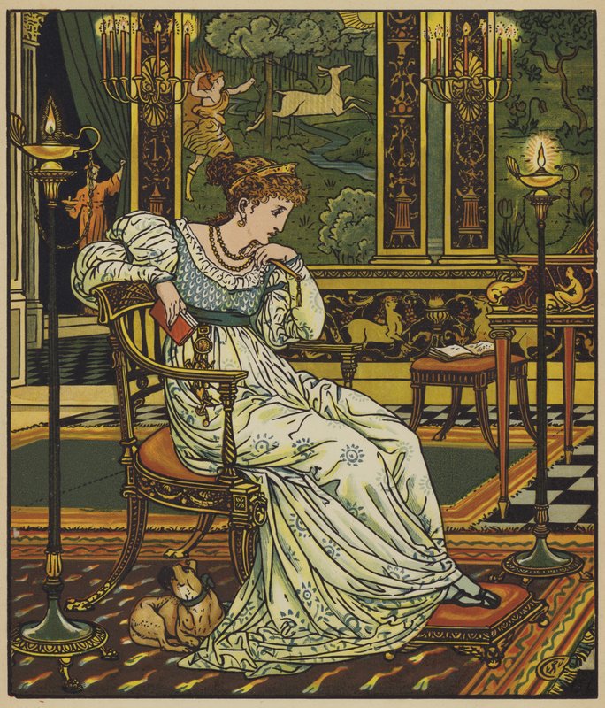 Desiree w swoim pałacu autorstwa after Walter Crane
