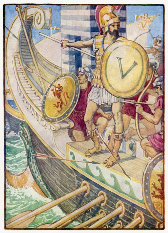 Stał się celem dla każdej strzały autorstwa after Walter Crane