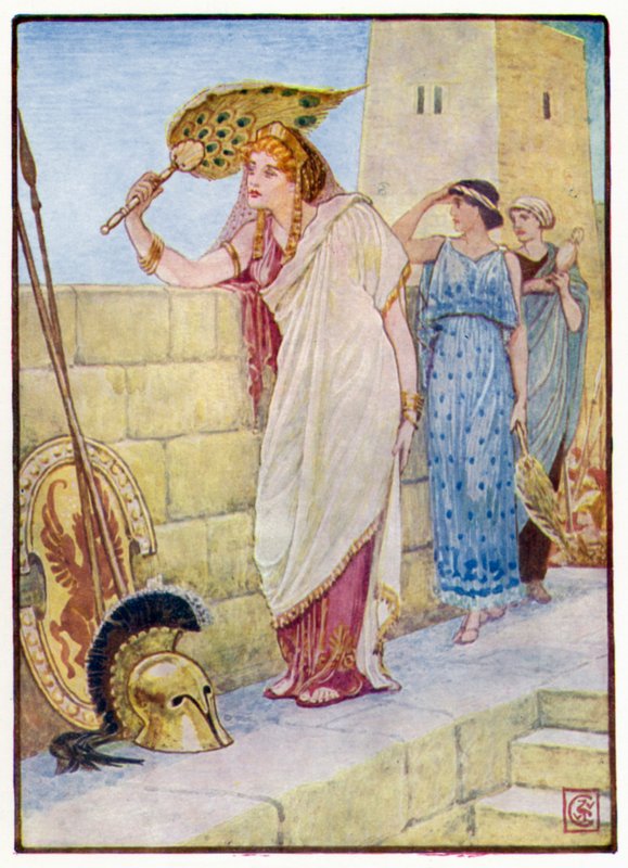 Często stanęła na murach Troi autorstwa after Walter Crane