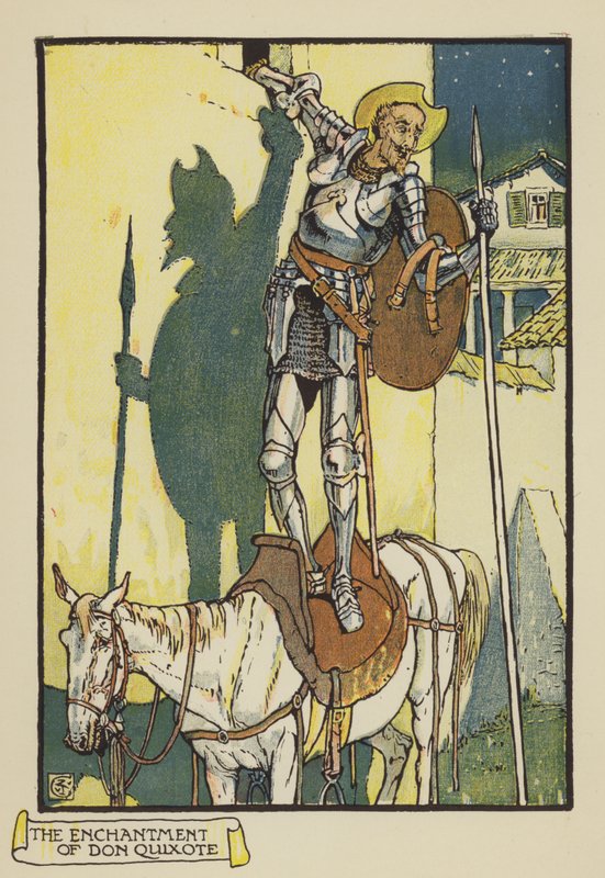 Zaklęcie Don Kichota autorstwa after Walter Crane
